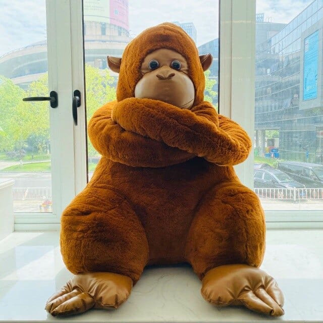 Orange Monkey Stuffed Animal