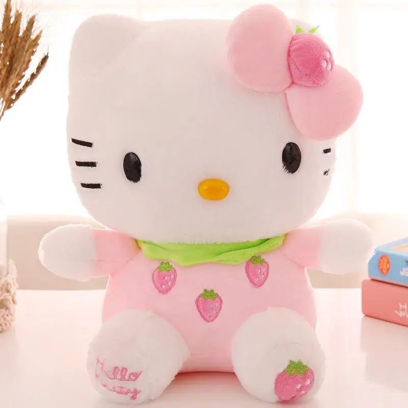 Big Hello Kitty Stuffed Animal strawberry pink