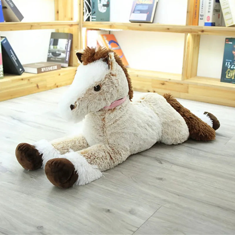 Big Horse Stuffed Animal White