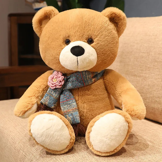 Brown Bear Stuffed Animal 60cm 24in Yellow
