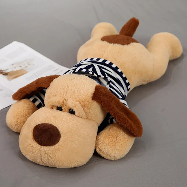 Cartoon Dog Stuffed Animal 90cm 35in Dark Blue