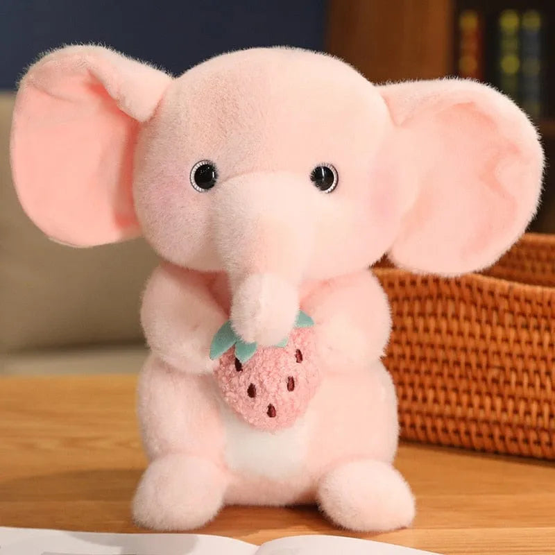 Cute Elephant Stuffed Animal Pink 25cm 10in