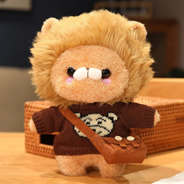 Cute Lion Stuffed Animal Brown bear 30cm 12in