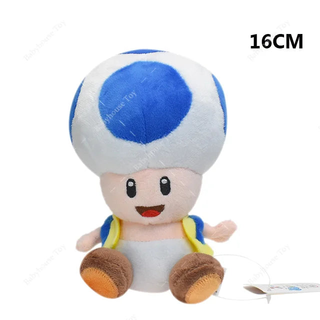 Cute Mario Stuffed Animal Blue Toad