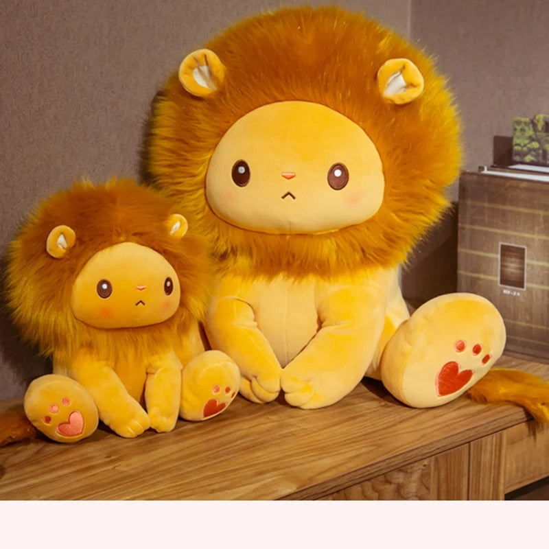 Cute Sitting Lion Stuffed Animal