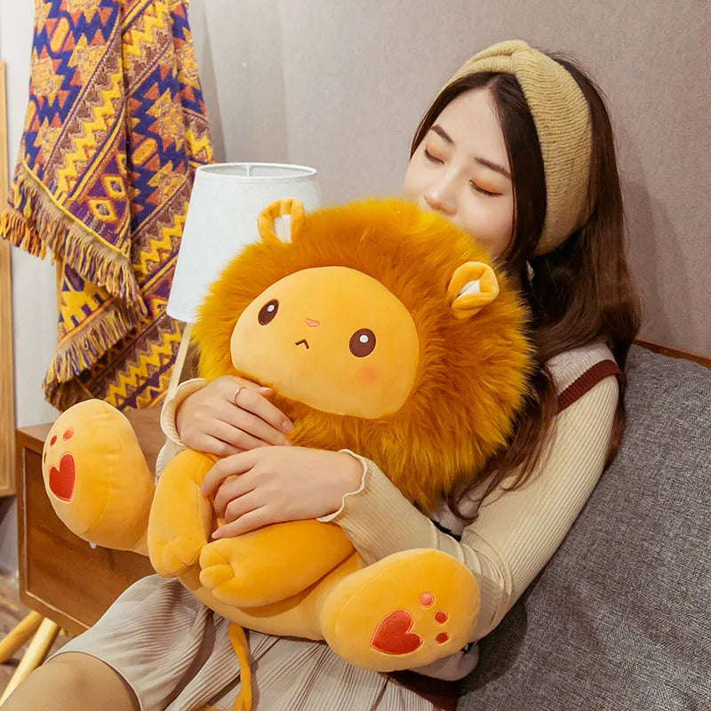 Cute Sitting Lion Stuffed Animal