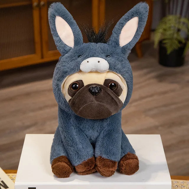 Disguised Pug Stuffed Animal Donkey 22cm 9in