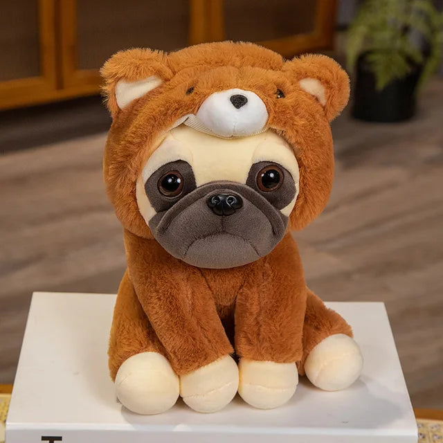 Disguised Pug Stuffed Animal Bear 22cm 9in