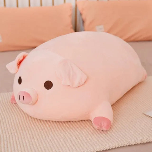 Giant Pig Stuffed Animal Open Eyes