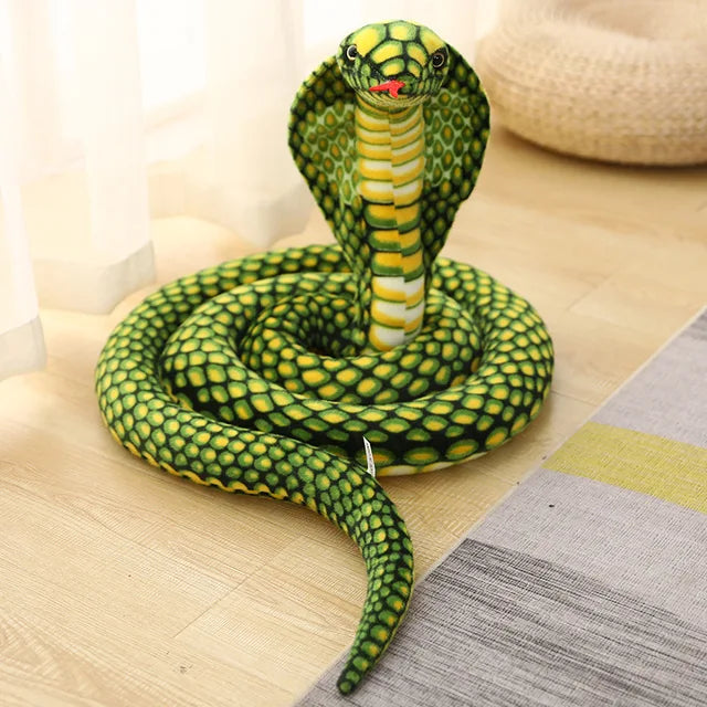 Giant Snake Stuffed Animal Green
