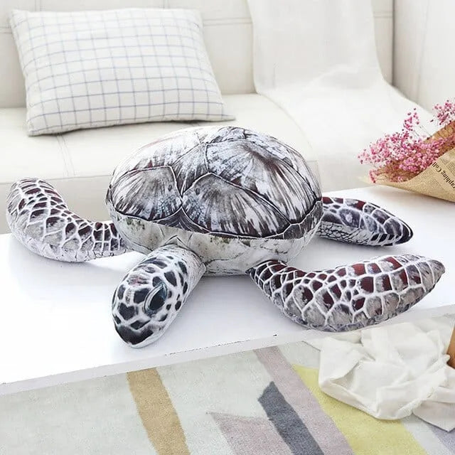 Giant Turtle Stuffed Animal Gray