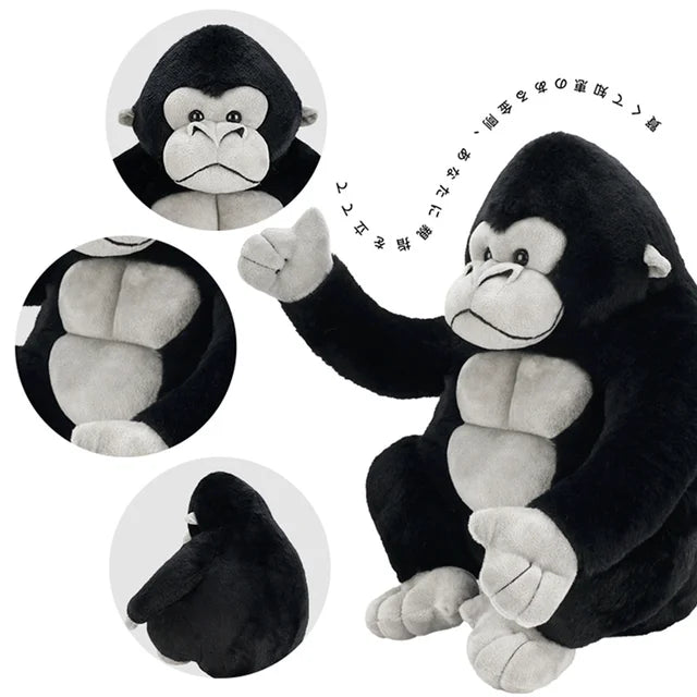 Gorilla Ape Stuffed Animal 42cm 16.5in Black