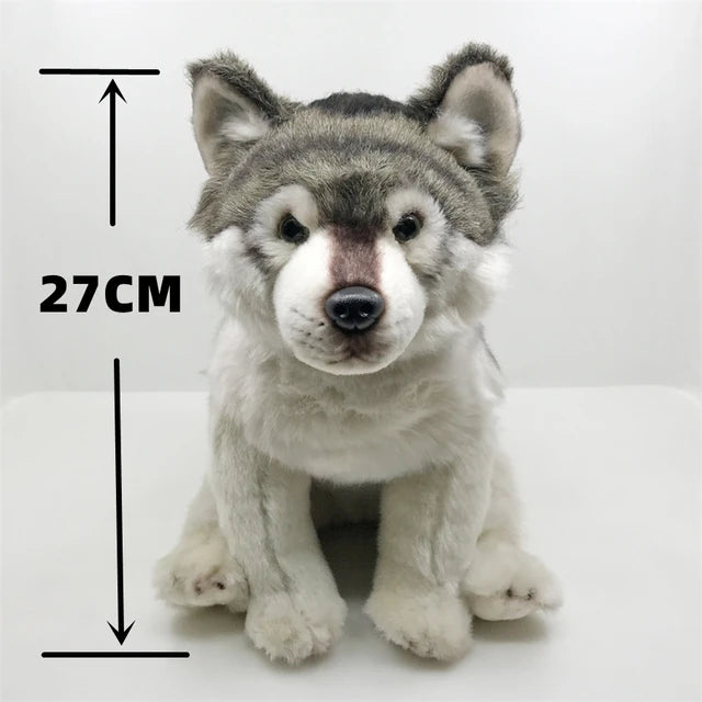 Gray Wolf Stuffed Animal Default Title