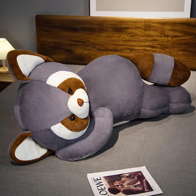 Huge Raccoon Stuffed Animal 55cm 22in Gray