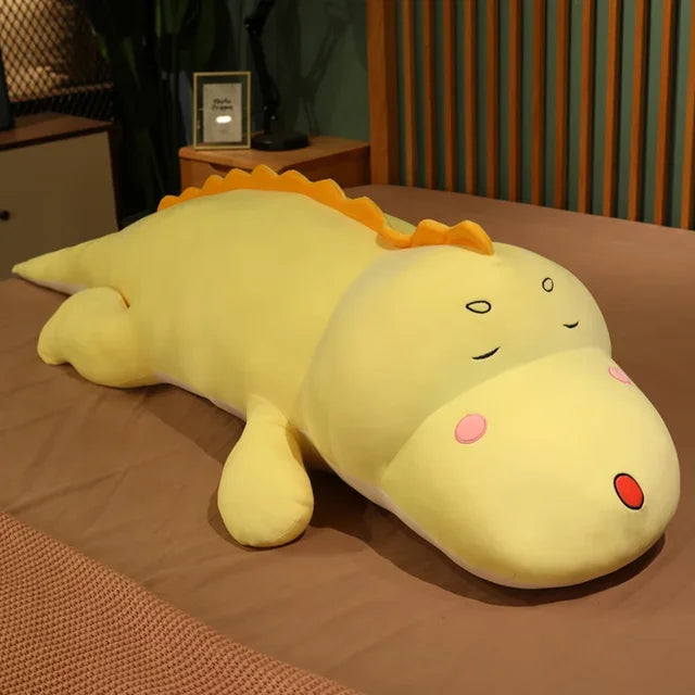 Kawaii Dinosaur Stuffed Animal 80cm 31in yellow