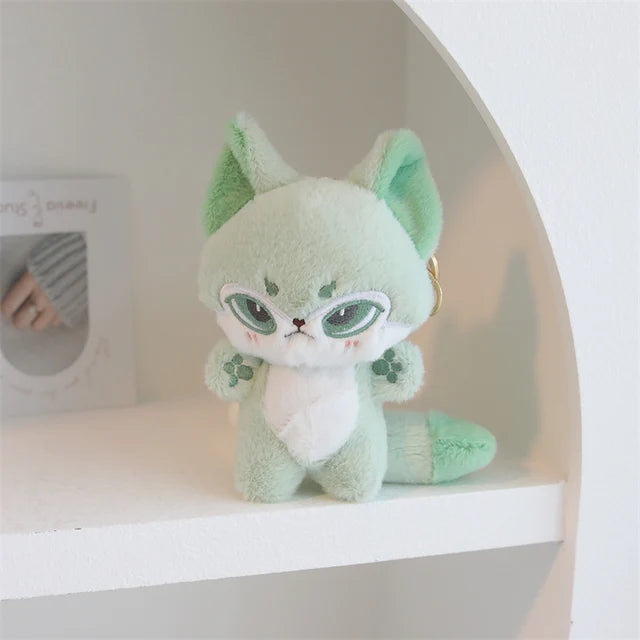 Kawaii Wolf Stuffed Animal green13cmkeychain