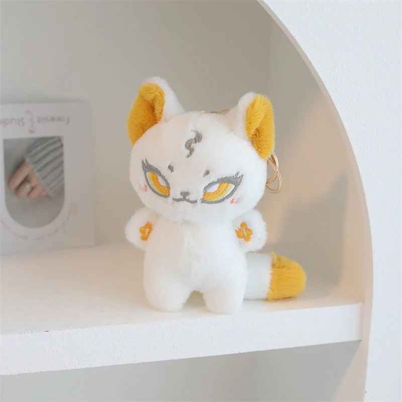 Kawaii Wolf Stuffed Animal white13cmkeychain