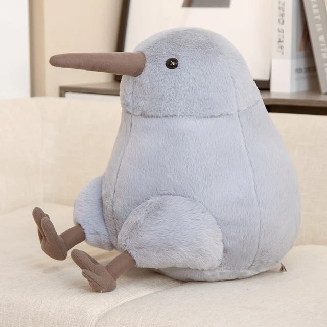Kiwi Plush Stuffed Animal Grey