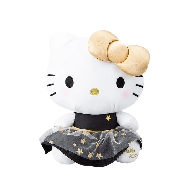 Kuromi Stuffed Animal 22Cm 9in Black gold KT