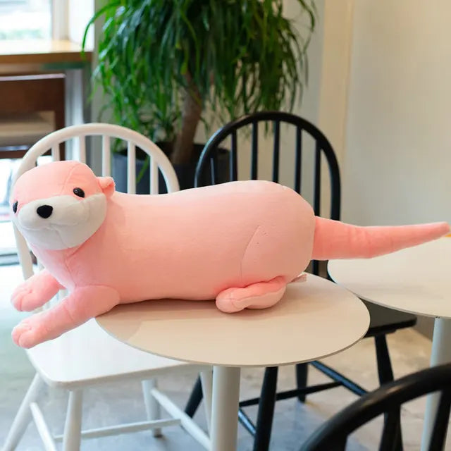 Large Otter Stuffed Animal 80cm 32in Pink