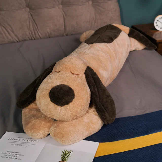 Long Dog Stuffed Animal Brown