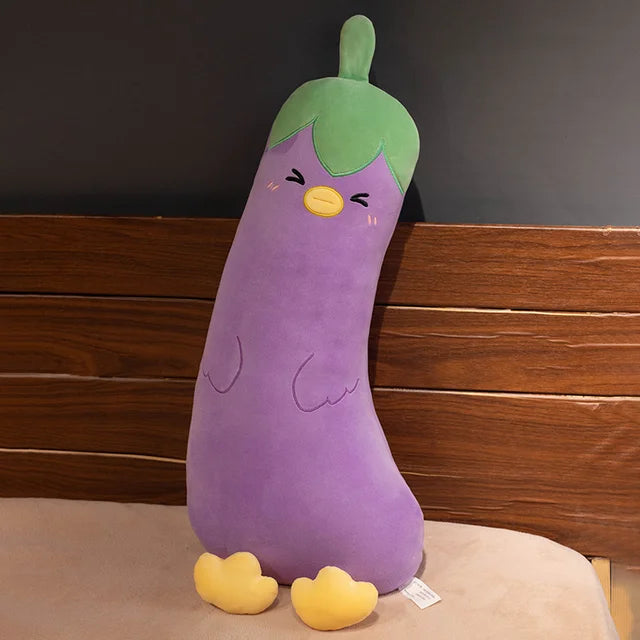 Long Vegetable Stuffed Animal eggplant