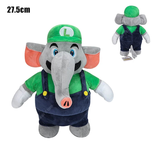 Mario Elephant Stuffed Animal Elephant Luigi