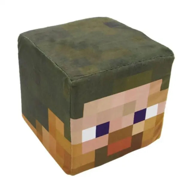 Minecraft Block Plush Stuffed Animal 20cm 8in Steve Head