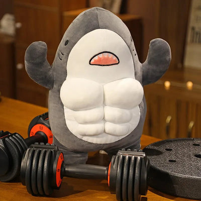 Muscle Shark Stuffed Animal Gray 40cm 16in
