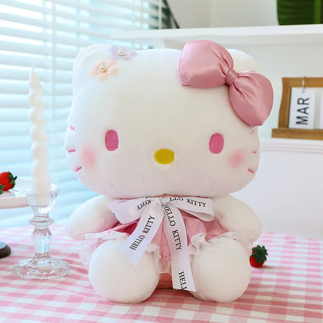 Pastel Hello Kitty Plush Stuffed Animal Pink