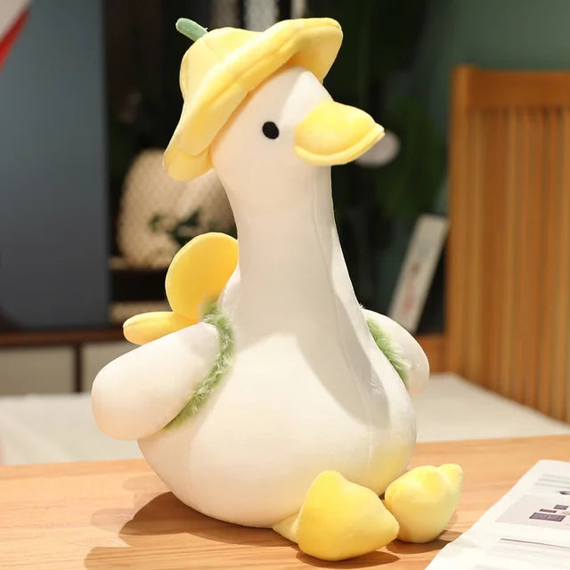 Plush Goose Stuffed Animal 35cm 14in yellow