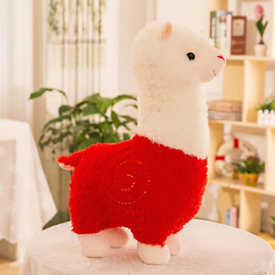 Plush Llama Stuffed Animal Red 25cm 10in