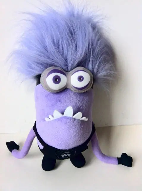 Purple Minion Stuffed Animals 30cm 12in Double Eyes