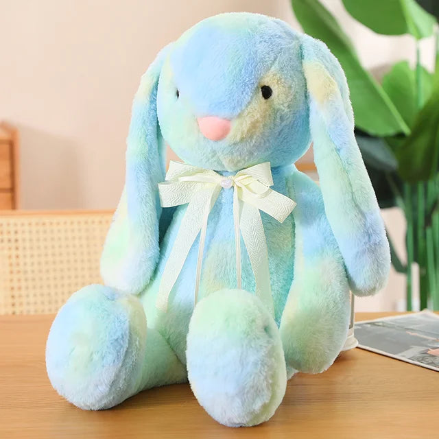 Rainbow Bunny Stuffed Animal 30cm 12in blue