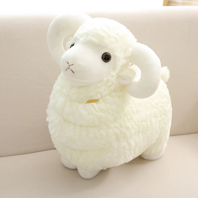Ram Stuffed Animal White 30cm 12in