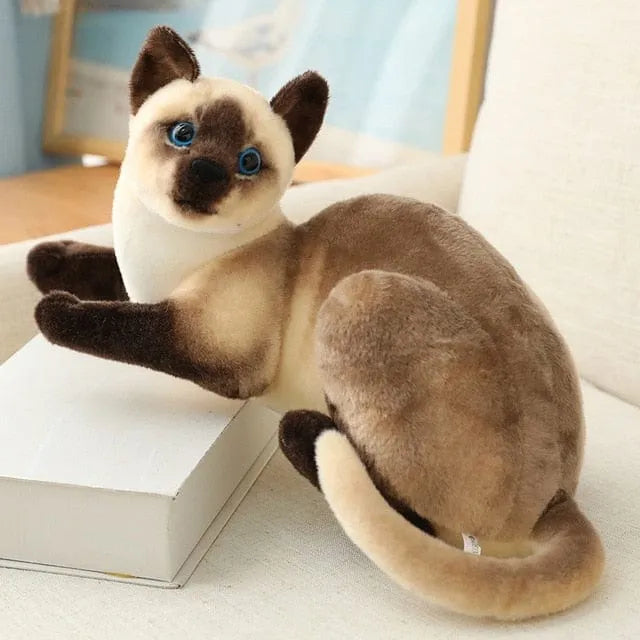 Realistic Cat Stuffed Animals Gris 2 40cm 16in