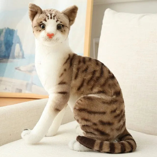 Realistic Cat Stuffed Animals Rayé 2 40cm 16in