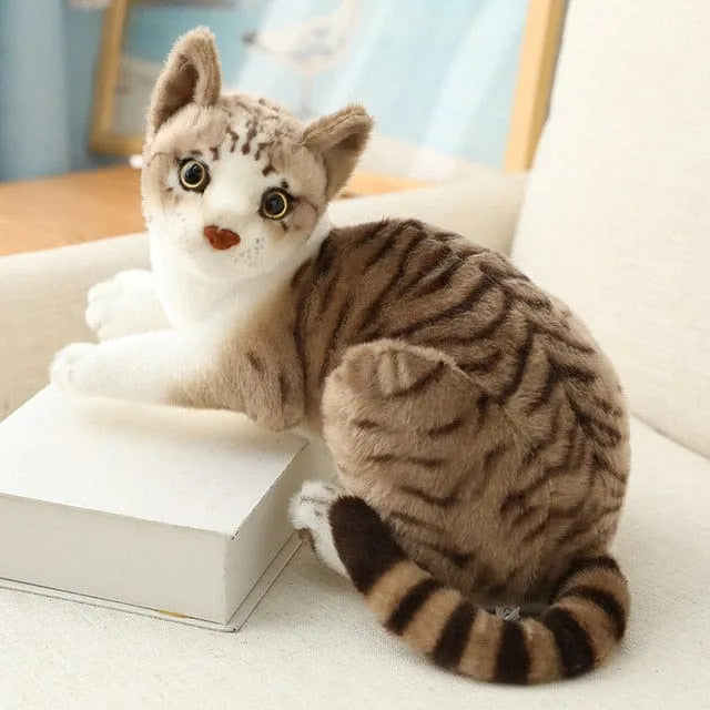 Realistic Cat Stuffed Animals Rayé 40cm 16in