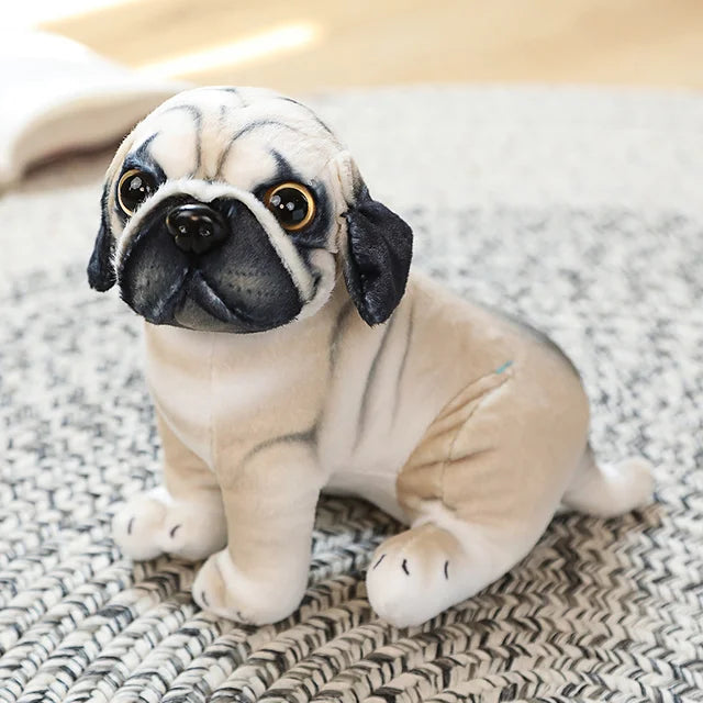 Realistic Dog Breed Stuffed Animal 20cm 8in Pug
