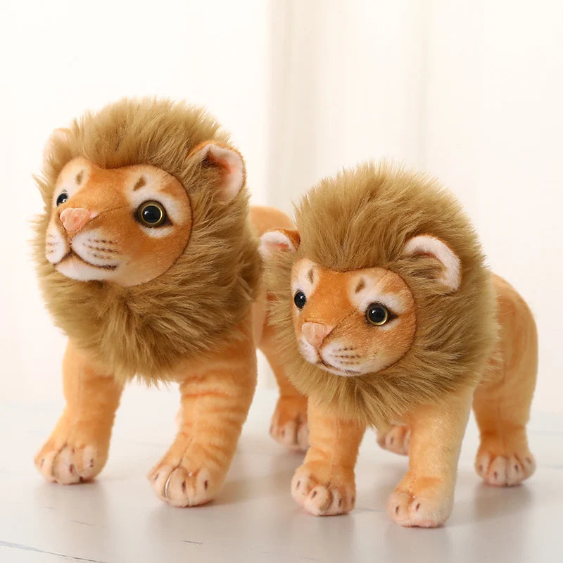 Realistic Lion Stuffed Animal Standing posture