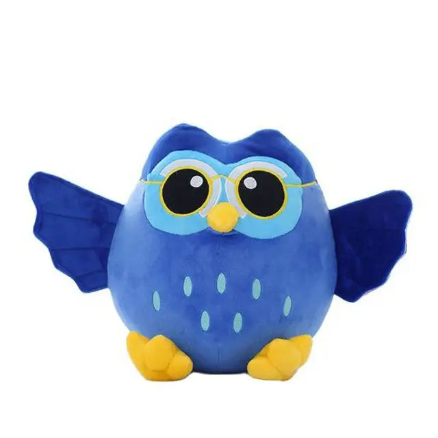 Small Owl Stuffed Animal Blue