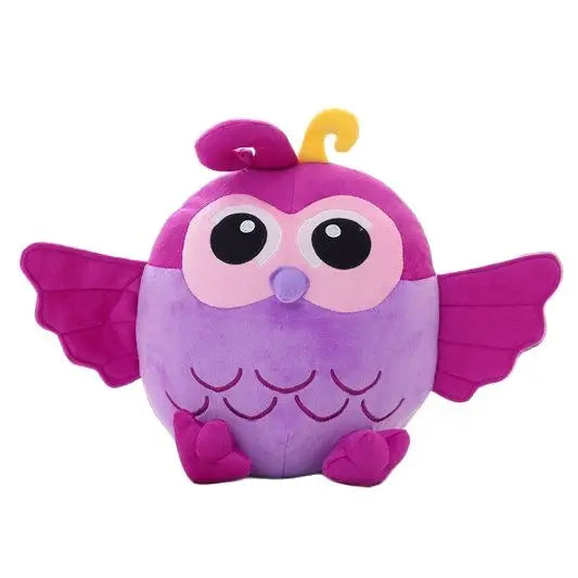 Small Owl Stuffed Animal 55cm 22in Purple