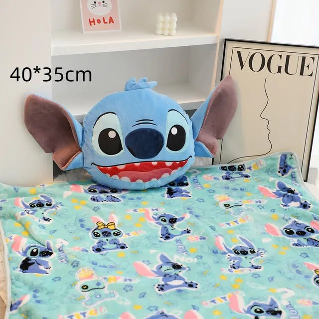 Stitch Pillow Stuffed Animal Pillow + blanket