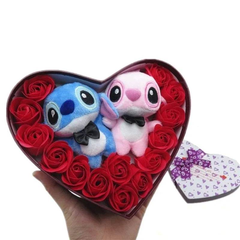 Stitch Stuffed Animal Valentine's Day 20cm 8in Red