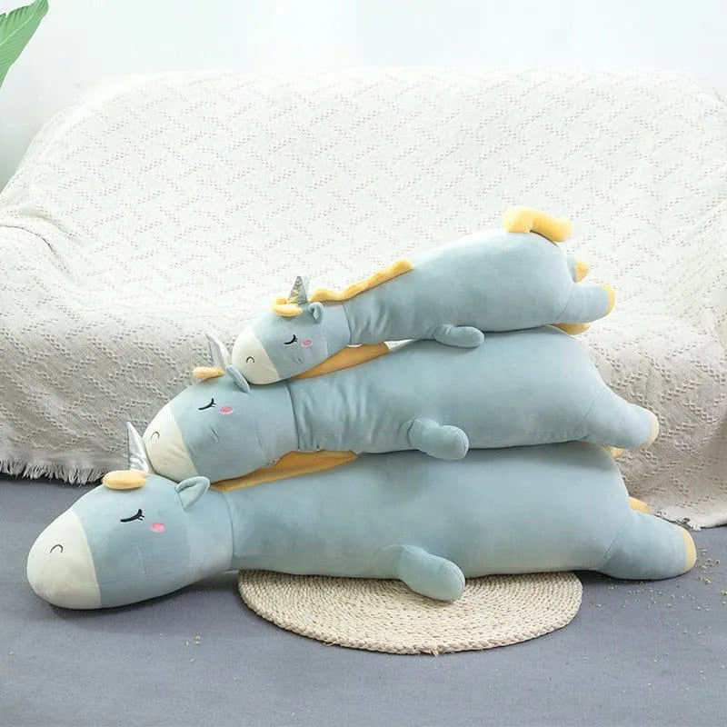 Unicorn Weighted Stuffed Animal Blue