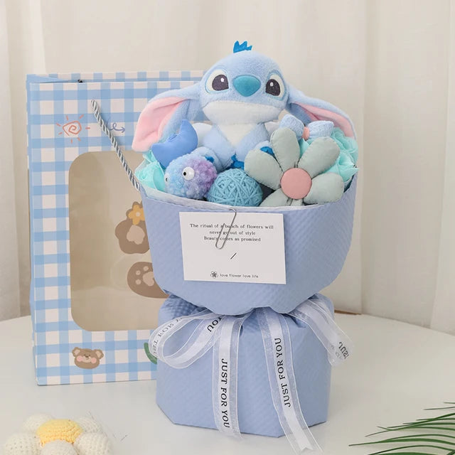 Valentine's Day Stitch Stuffed Animals Blue 15cm 6in