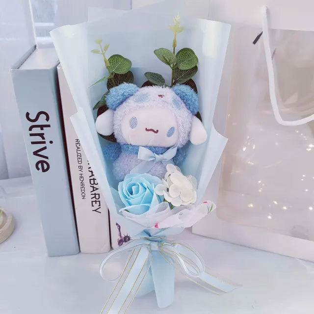 Valentine's Gift Hello Kitty Stuffed Animals LightSteel Blue 38cm 15in