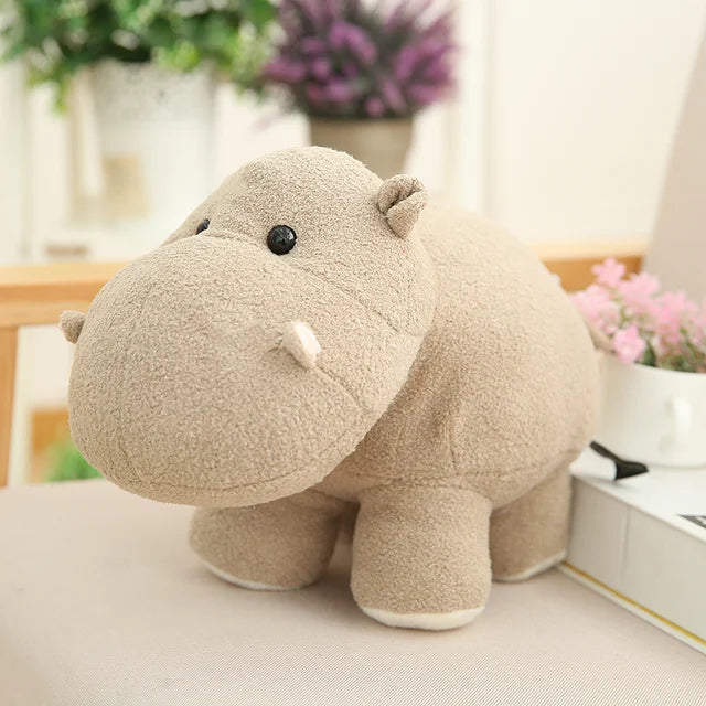 Weighted Elephant Stuffed Animal 25cm 10in Hippos Gray
