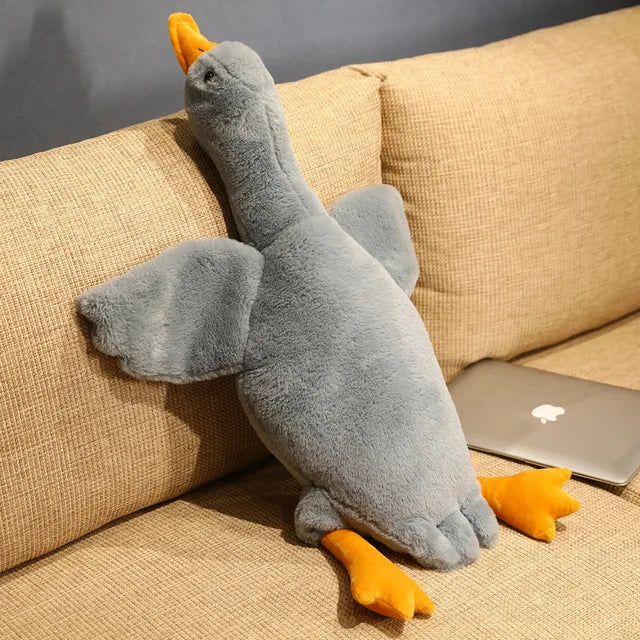 Weighted Goose Stuffed Animal Gray