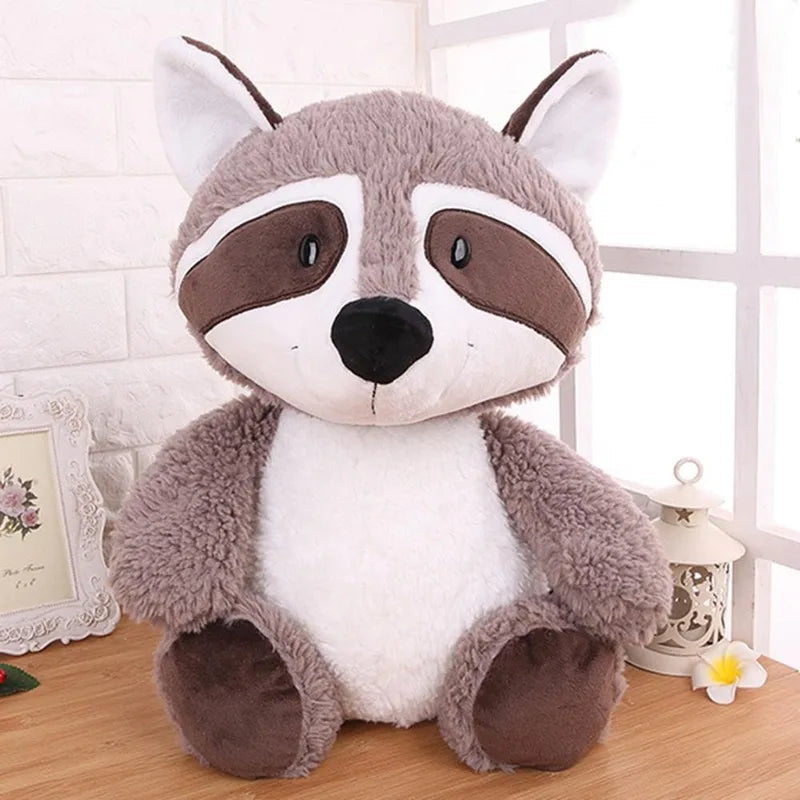 weighted raccoon stuffed animal